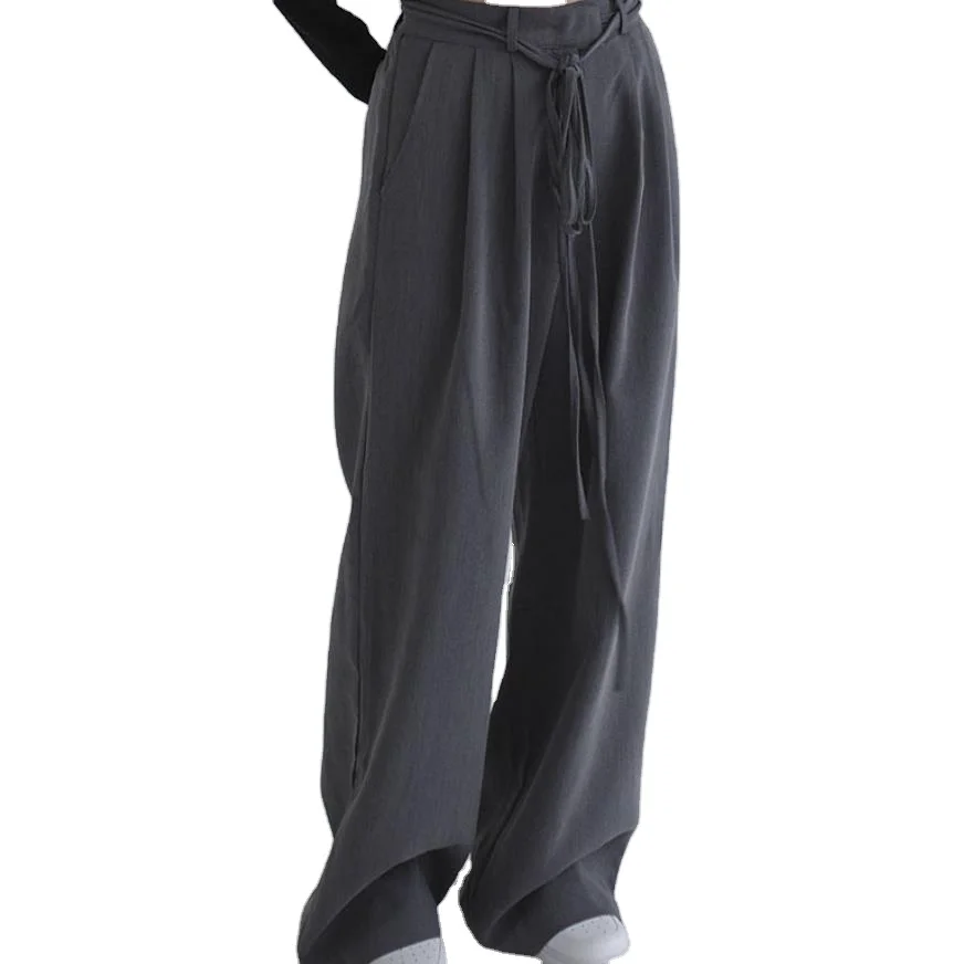 Runwaylover E1548 High Waist Grey Loose 