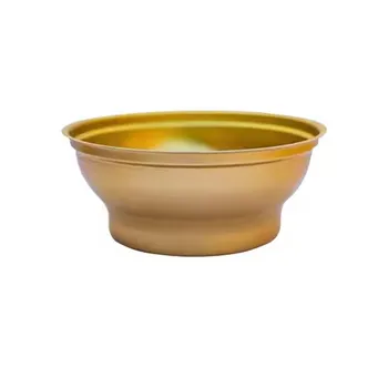 Golden Color Empty 180ml 250ml 300ml Aluminum Bowl Can Tin Cans Manufacturer For Instant Porridge Soup Bird's Nest Ice Cream