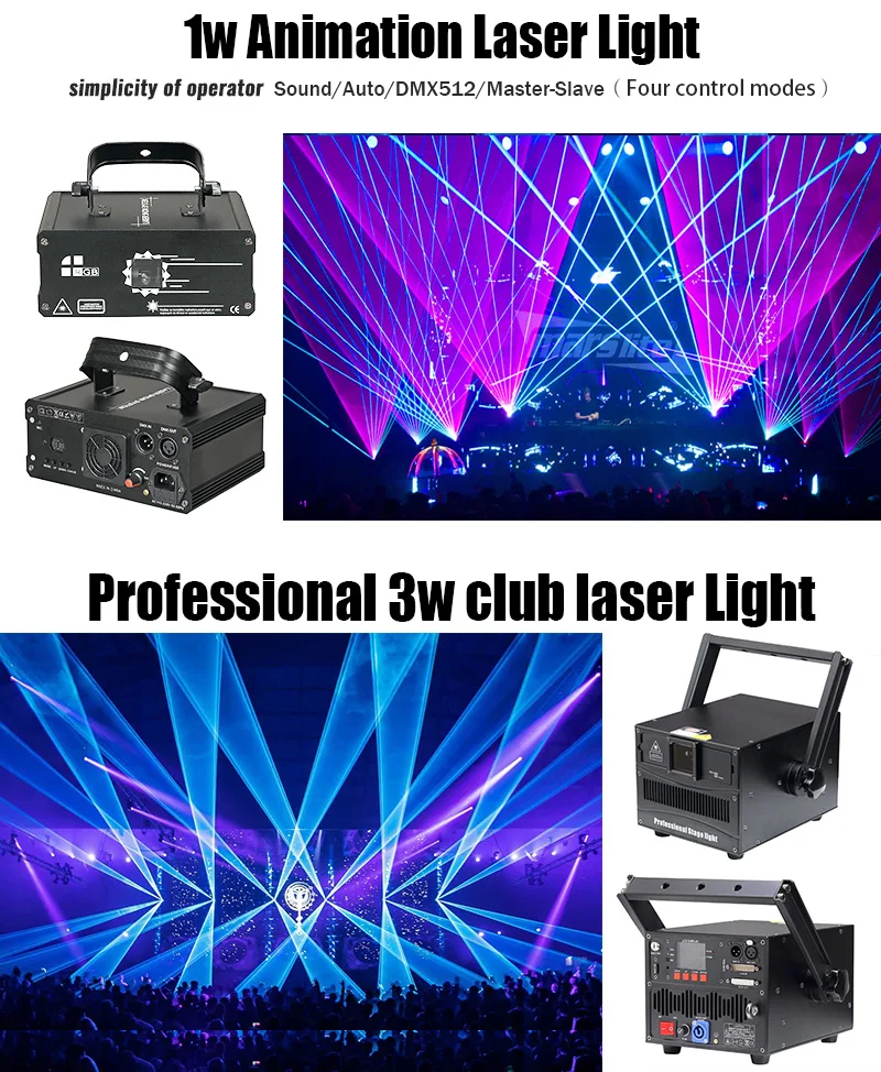 Marslite 1w 3w 10w Rgb Animation Laser Show Light Logo Advertising