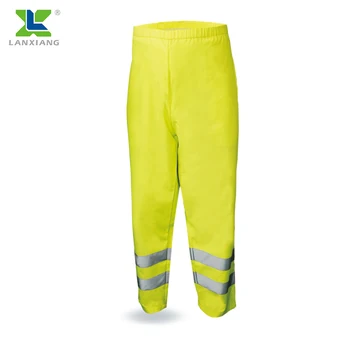 300D High visibility reflective apparel work uniform hi vis safety work oxford pants