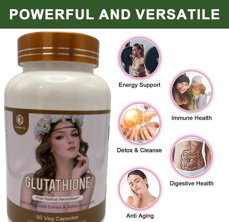 2023 Hot Sell 20000mg Glutathione Collagen Vitamin C Capsule Super Skin ...