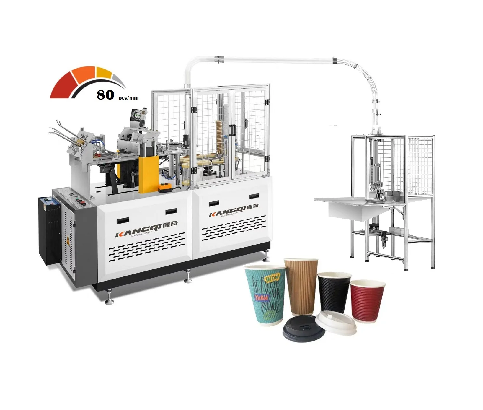 6oz 8oz 10oz 12oz Hot Drinks Coffee Paper Cups Ripple Wall Paper Coffee Cups With Lids Machine