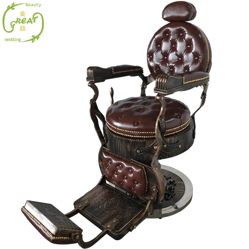 Parts Styling for Cheap Backrest Van De Velde Recling Vintage Heavy Dutty Metal Frame Customer Old Price pink Used Barber Chair