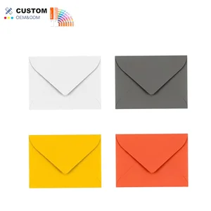 Cheap Simple White C6 C5 Wedding Invitation Paper with White Envelope for Greeting Cards for Online Brands