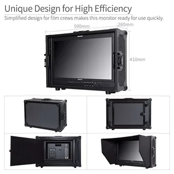 SEETEC P215-9HSD-CO 21.5" Multi-format Broadcast Monitor, 3G-SDI/ /YPbPr/AV Input & Output, Loop-through detail image