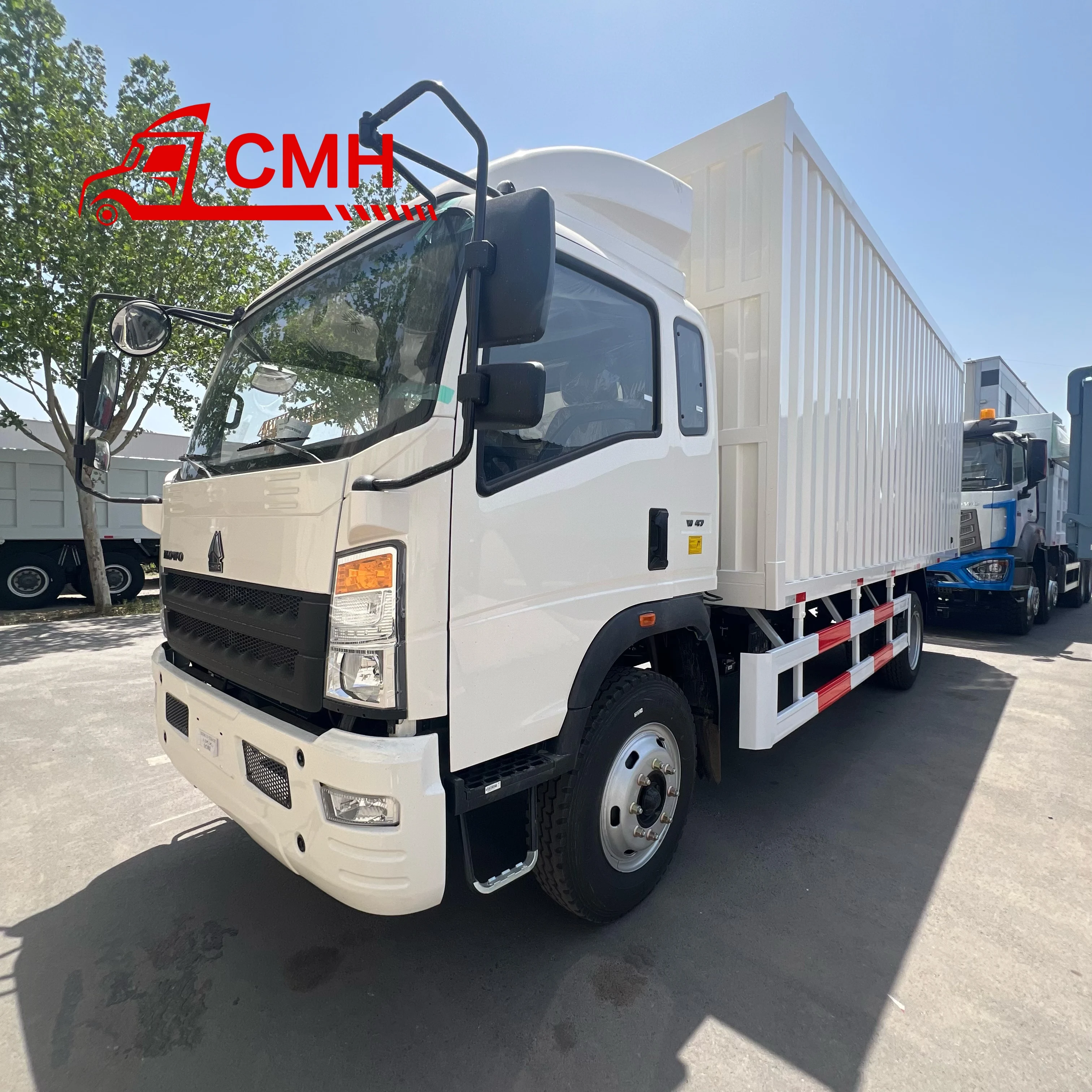 CNHTC HOWO 4x2 5 Ton 10Ton Euro 2 Van Truck Diesel Engine LHD < 150hp Manual Light Duty Van Cargo Truck Truck factory