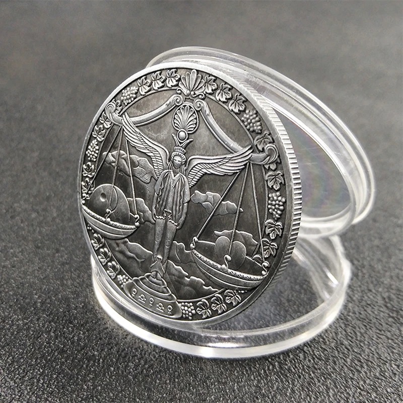 High Quality Custom Zinc Alloy Metal Coins 3D  Engraved Challenge Coin with Acrylic Box