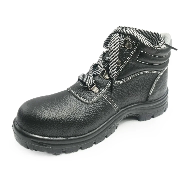 Botas De Seguridad S3 Para De Acero Pu Con Suela De Cuero,Color Negro,Para Construcción - Buy Aceite Resistente Al Agua Antideslizante Zapatos De Trabajo Zapatos De Punta De Acero De Perforación