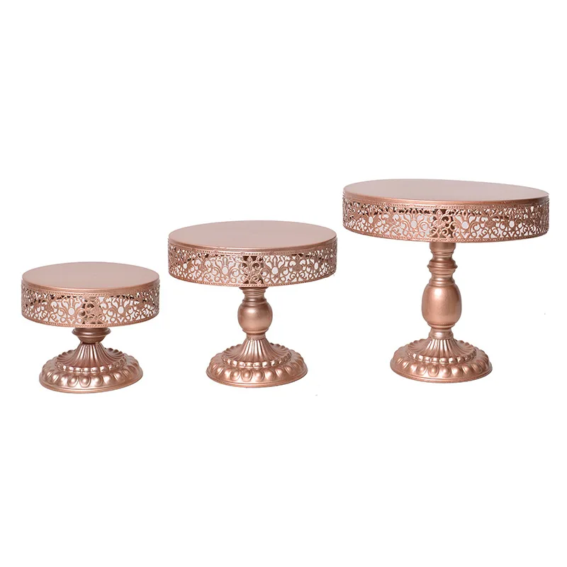 Hot Selling Cake Stand Set For Wedding Occasion Gold Cake Stand Tools