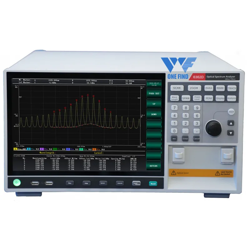 その他 Analyzer. Akfs-1000 2023 Onefind 6362D Optical Spectrum Analyzer - 600 Nm to 1700 Nm