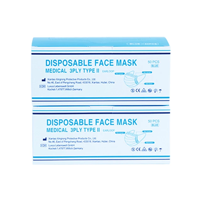 factory 3ply non-woven disposable medical face mask with ear loop
