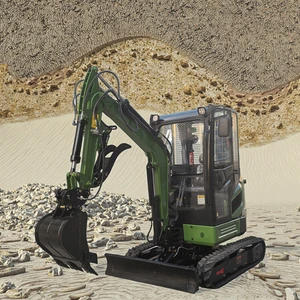 Hydraulic 1.5 Ton Mini Crawler Excavator Mini Levee Builder Digger 1500kg Excavator Machine