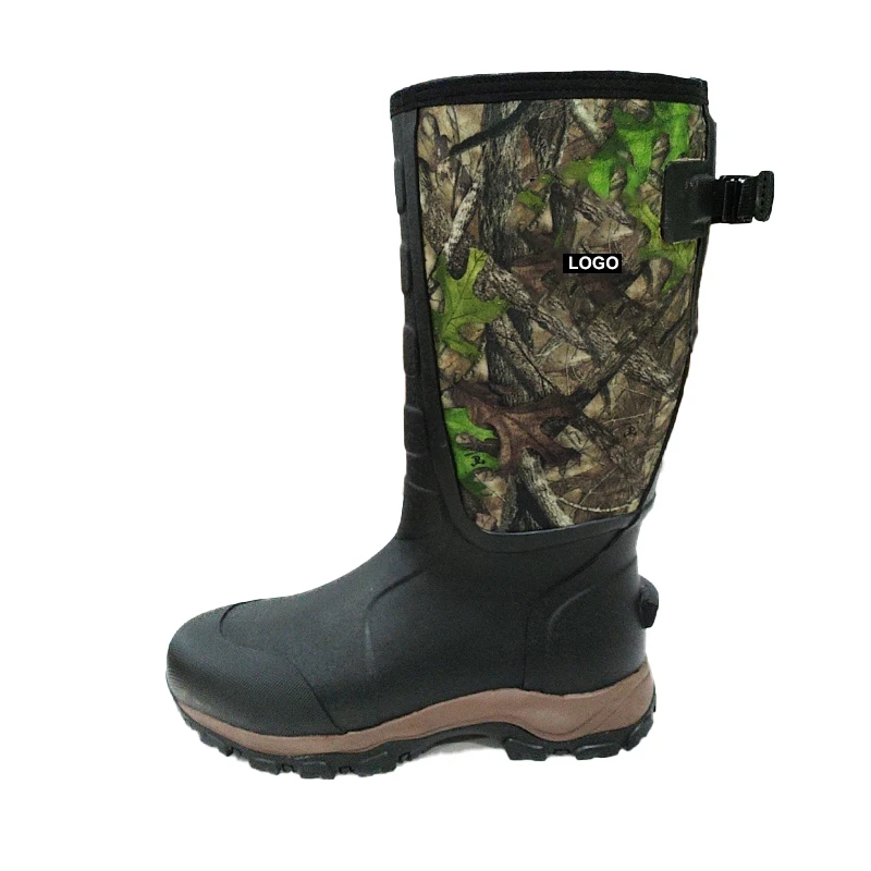 Bottes De Chasse Imperméables HUNTHOR - Homme Taille 10 - Motif Jungle - Isolées Néoprène 6mm