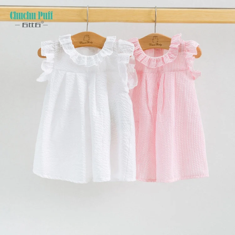 Chuchuchon Robe D Ete Sans Manches 100 Coton Tenue Pour Enfant Nouveau Ne Couleur Unie Boutons Au Dos Buy Bebe Fille Robe De Soiree Enfants Robes Conceptions Bebe Fille Robes Product On Alibaba Com