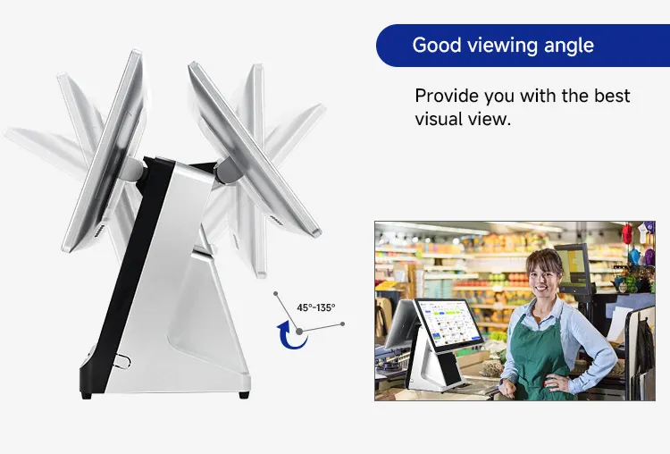 Face Recognition Access Control POS System Card Terminal EPOS System Windows EFTPOS Machine Intel I3 CPU 10-Point Capacitive