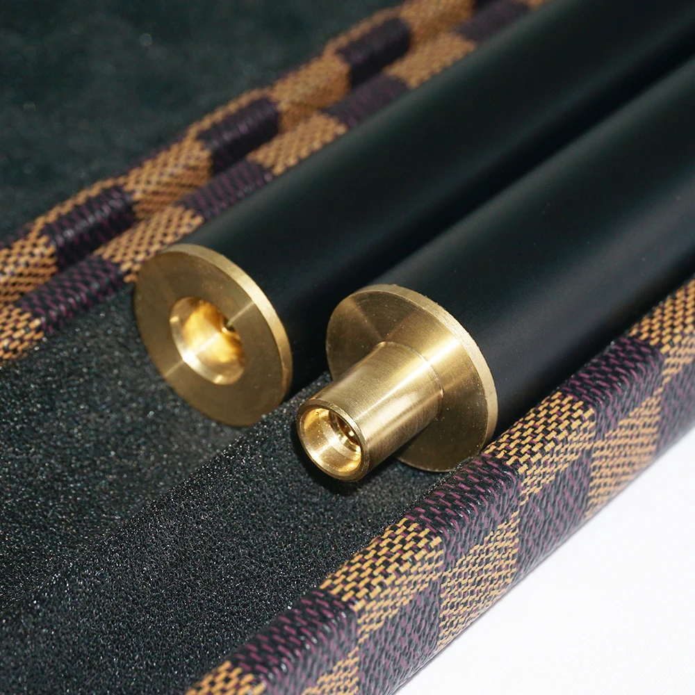 Professional Snooker Cue With Extension - 1/2 Jointed Ash Shaft, 9.8mm Tip, Includes Hard Case