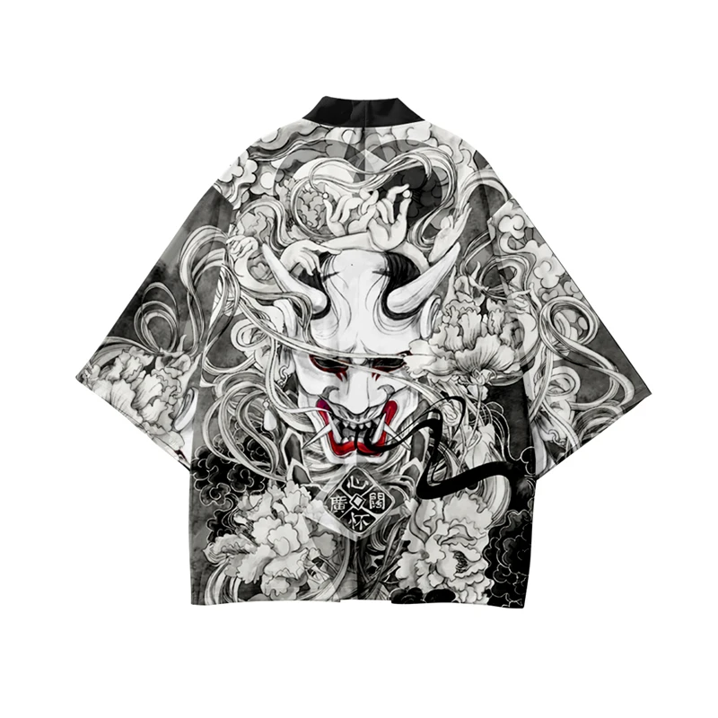 Wholesale Summer Anime Fox Print Shirts Loose Traditional Kimono Men Women  Yukata Japanese Cardigan Cosplay Haori Clothing From m.