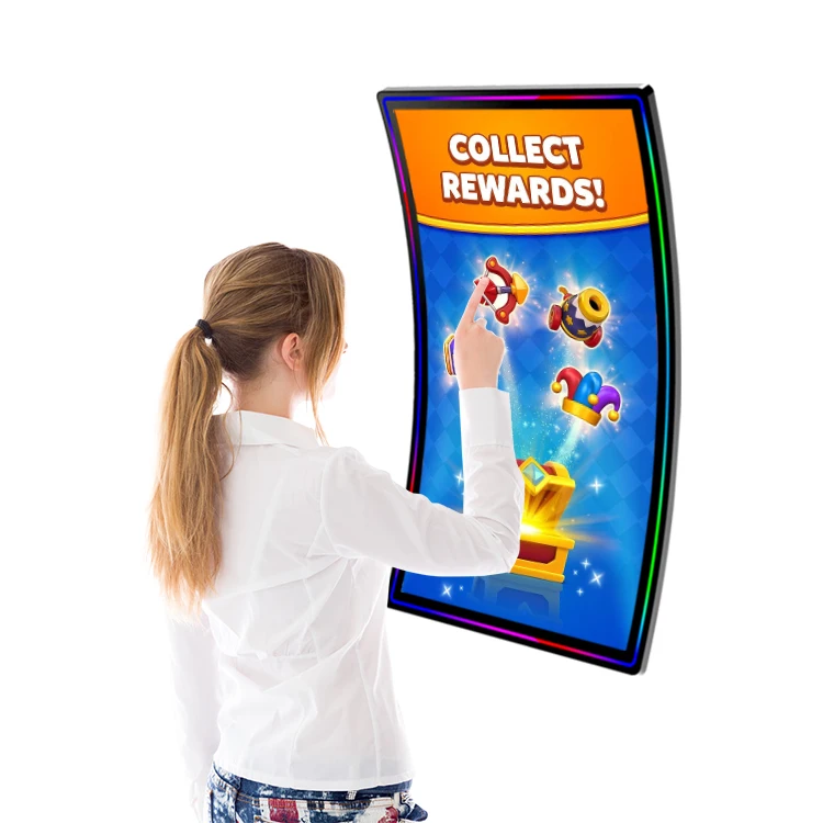 Capacitive Curved Touch Screen Game Display 32 43 49 55 Inch 4K Ultra Wide Curved Monitor Led Light Monitor