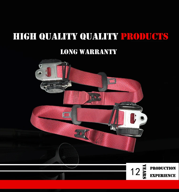 1X Safety 3 Point Retractable Car Seat Lap Belt Adjustable Kit 1X Safety 3 Point Retractable Car Seat Lap Belt Adjustable Kit