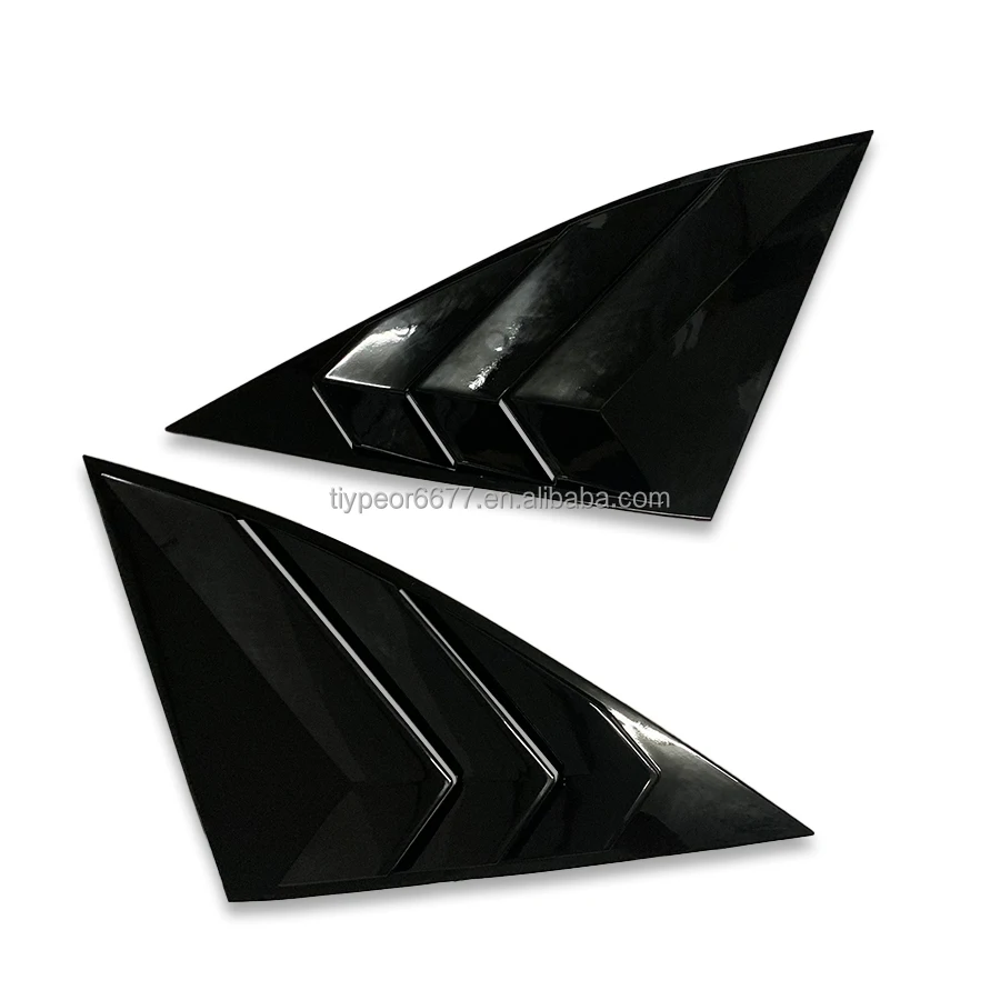 product tiypeor window louvers rear side vent cover for hyundai suv tucson 2021   2023 car accessory parts-4