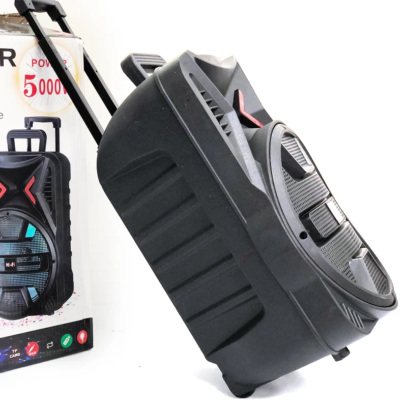 Big bluetooth Party Karaoke Speaker With Light Outdoor Speaker Wireless Usb Speaker  High Quality