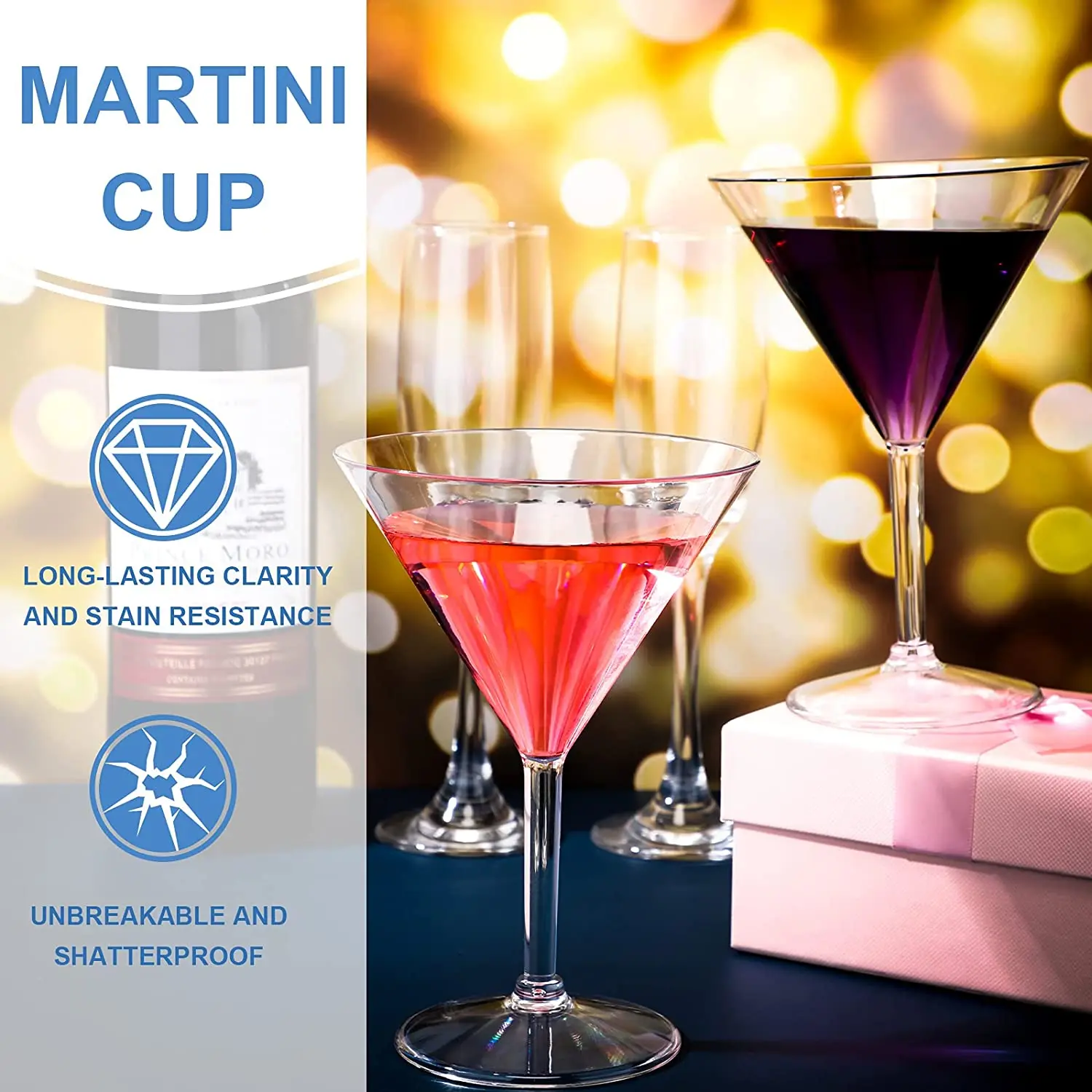 Ultra Acrylic 10 oz. Martini Glass