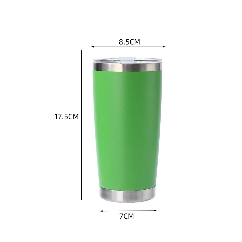 Custom Logo 20oz Stainless Steel Double Wall Tumbler Vacuum Thermal Mug Reusable For Birthday Party Corporate Promotion Gift