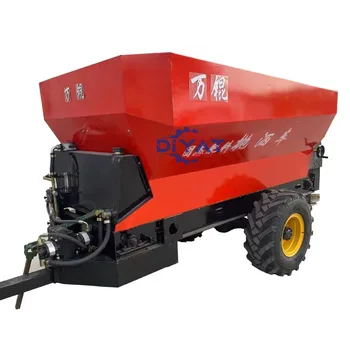 high efficiency multifunctional tumbril fertilizer sand salt spreader/tractor manure machine cart spreader