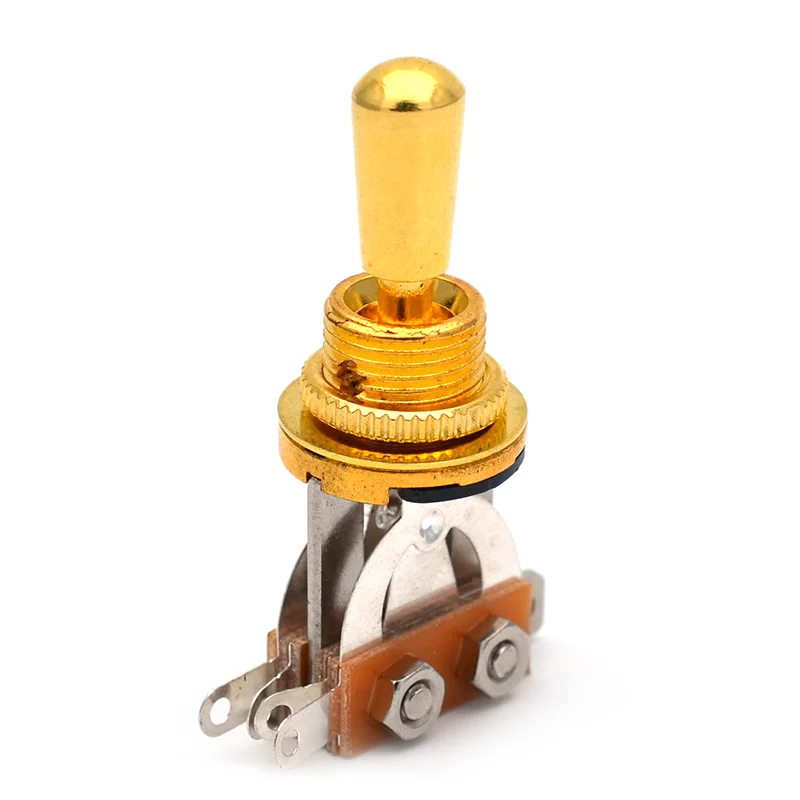 2x 3-Wege-Kippschalter Für E-Gitarre Les Paul – Goldfarben, 4-Pin, Metall/Kunststoff