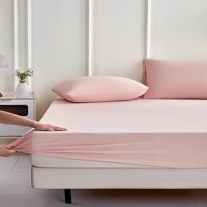 Waterproof Fitted Mattress Protector Bed Pad Anti-Bacteria Anti-Dust Mite Protection All-Season Use Oeko-Tex Certified Grade