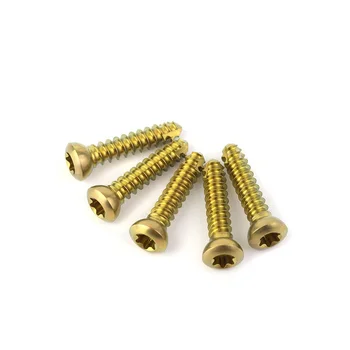 Factory Priced Veterinary Orthopedic Medical Implants Cortical Titanium Bone Screw Surgical Instruments Interventional Materials