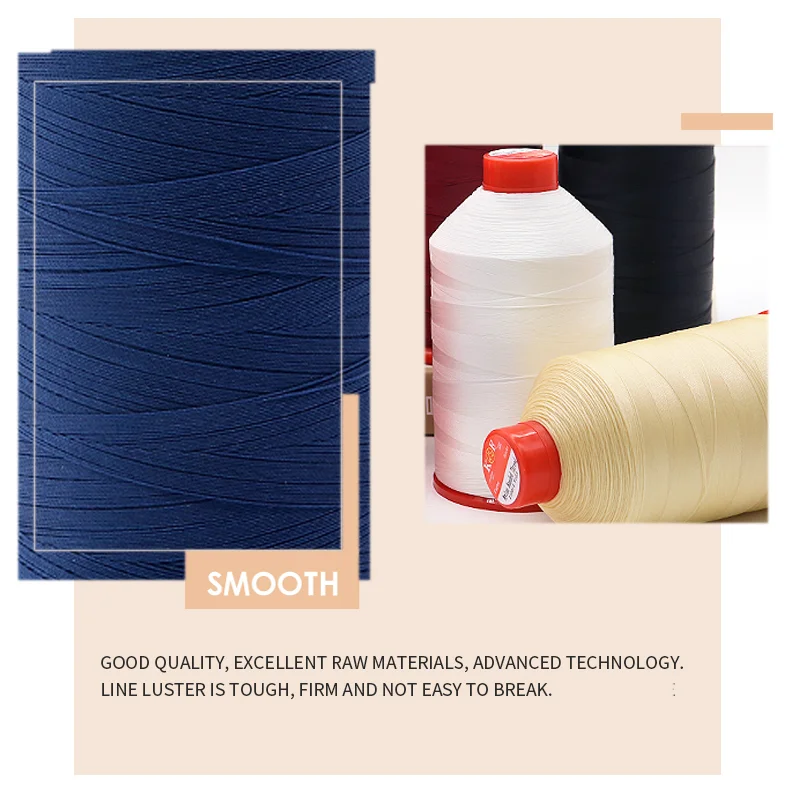 Tex70  100% Polyester Sewing Thread High Tenacity Thread High Strength Thread 250g for Bag Sofa