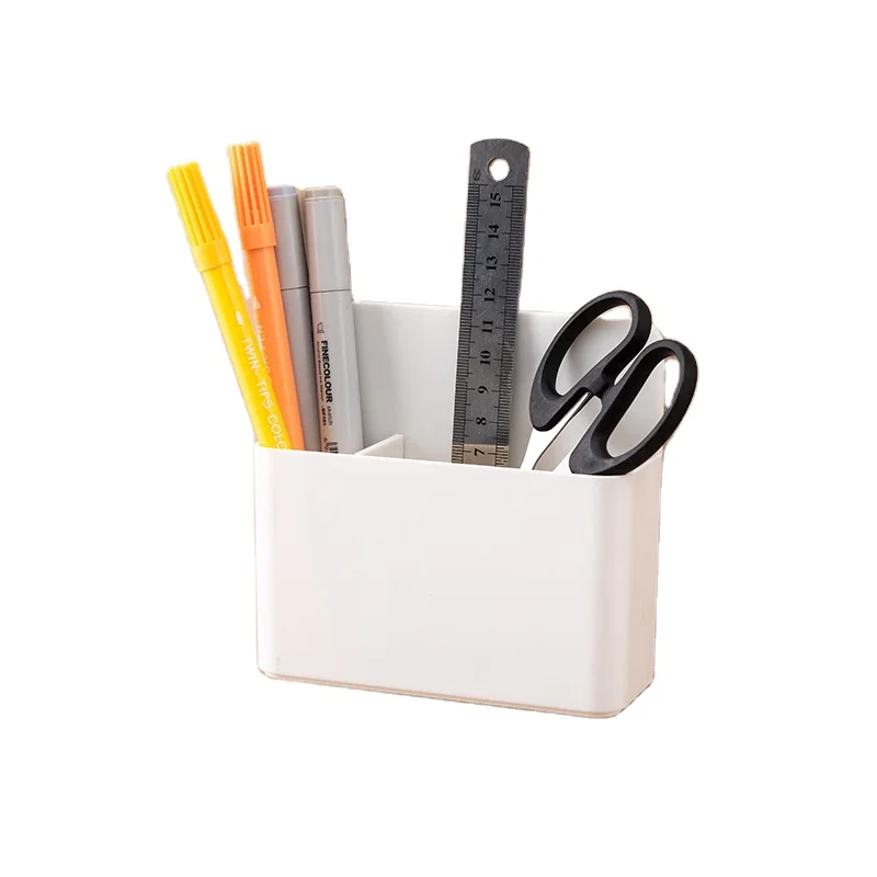 MoKo 磁気ホワイトボードマーカーホルダー 磁気ペン鉛筆ホルダー ストレージオーガナイザー ホワイトボード、冷蔵庫、その他の磁気面用 ホワイト 2個 MoKo 磁気ホワイトボードマーカーホルダー 磁気ペン鉛筆ホルダー