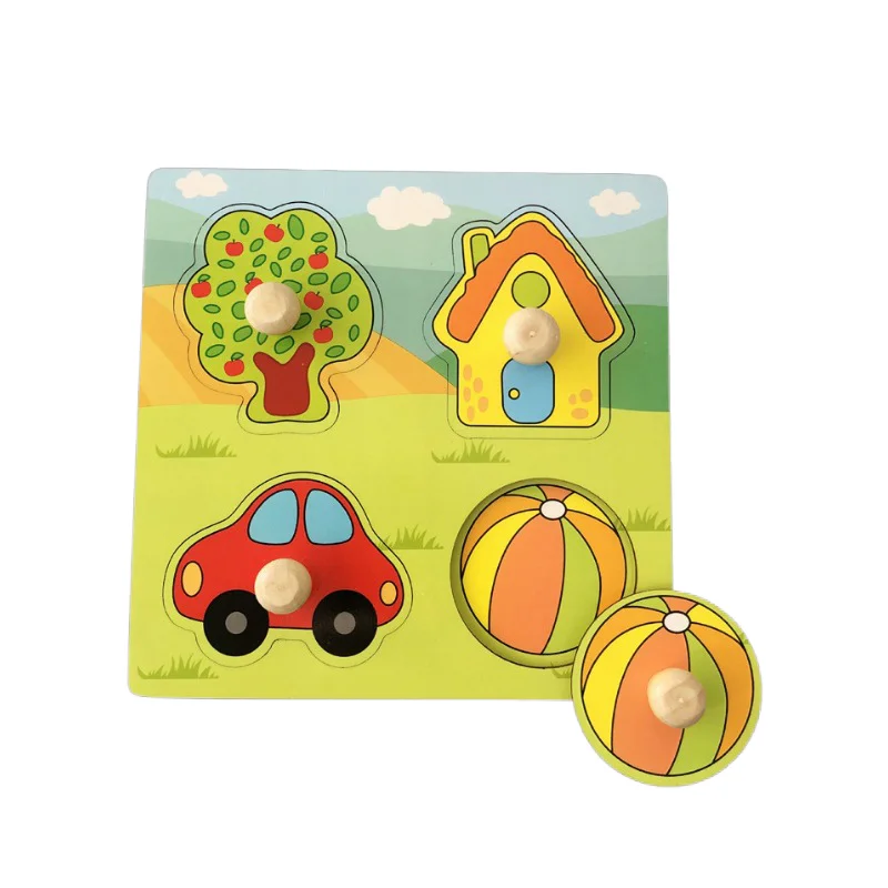 Лидер продаж оптовая продажа с фабрики 3D-книги-пазлы в мультяшном стиле для идентификации фруктов и животных цвет раннего образования