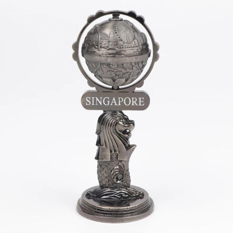 Factory Customised Design Zinc Alloy Landmark Souvenir Brass 3d Metal Figurine Mini Ornament for Table Decoration