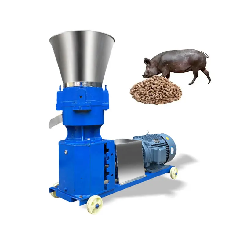 MeiJin Used Good Quality Motor Farming Pellets Household Small Fish Chicken Pig Poultry Animal Feed Pellet Processing Machine