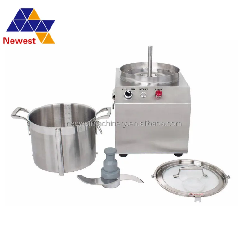  Commercial Food Processor,Automatic Food Chopper,750W Electric  Food Cutter Mixer,Stainless Steel Food Grinder Machine,Multi Food Grinder  with 4L Capacity for Meat Fruits Vegetables Garlic (10l): Home & Kitchen