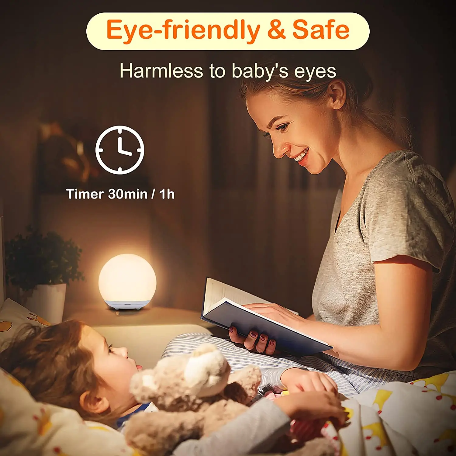 Rechargeable Portable Wireless Baby Light Base Machine Colorful Led