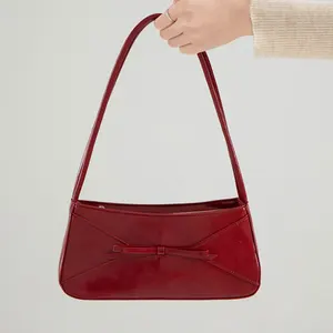 Guangzhou Popular High Quality Customized Bag Fashionable Trending Ladies Pu Leather Shoulder Bags