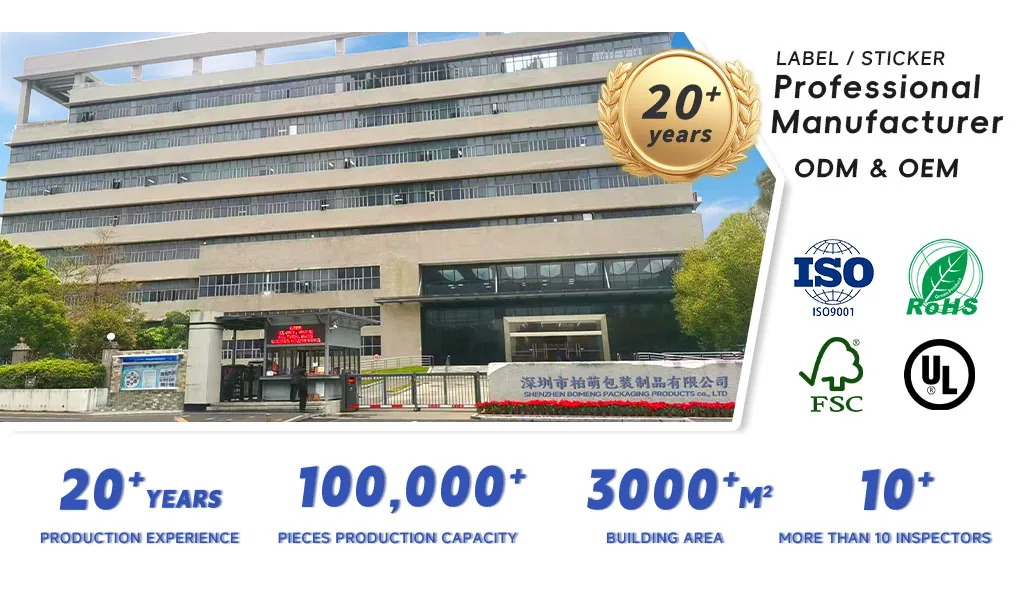 Waterproof PET Translucent Label Sticker Paper - Custom Sizes