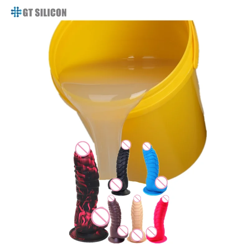 Wholesale  Body Platinum Liquid Silicone Rubber Making for Realistic  with Different Color Silicone Penis  Dildo Mold