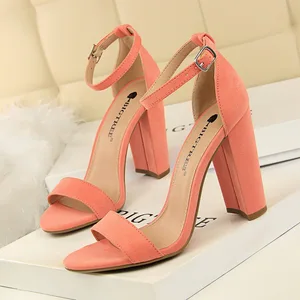 Women's White High Heel Bride Shoes with Open Toe 4 cm 7 cm 9 cm Chunky Heels Plain Strap for Summer Outdoor Use PU Insole
