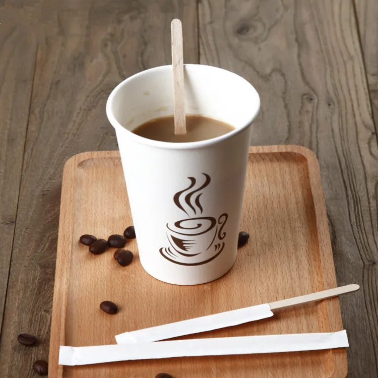 Coffee Stirrers Disposable Wooden Coffee Stir Sticks Biodegradable