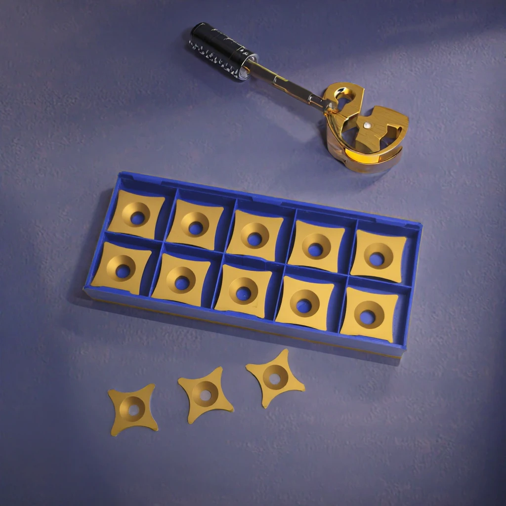 Carbide CNC Inserts Series Six Sided OD Scarfing Inserts for Pipe and Tubes