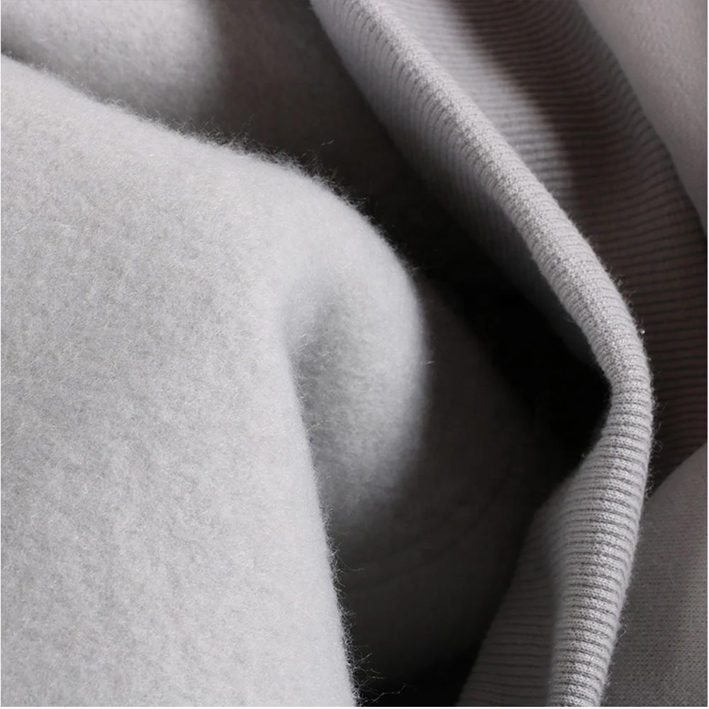 JL0822C Fashion Streetwear Heavy Weight Gray Hoodie High Quality Cotton Fleece Oversized Hoodie No String