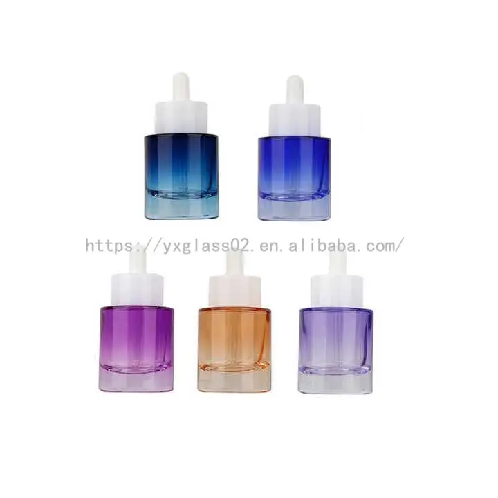 OEM 10ml15ml20ml50ml100ml flat shoulder rectangle essential oil/perfume empty glass bottle support custom cap color with reducer supplier