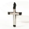 Colgante negro plateado