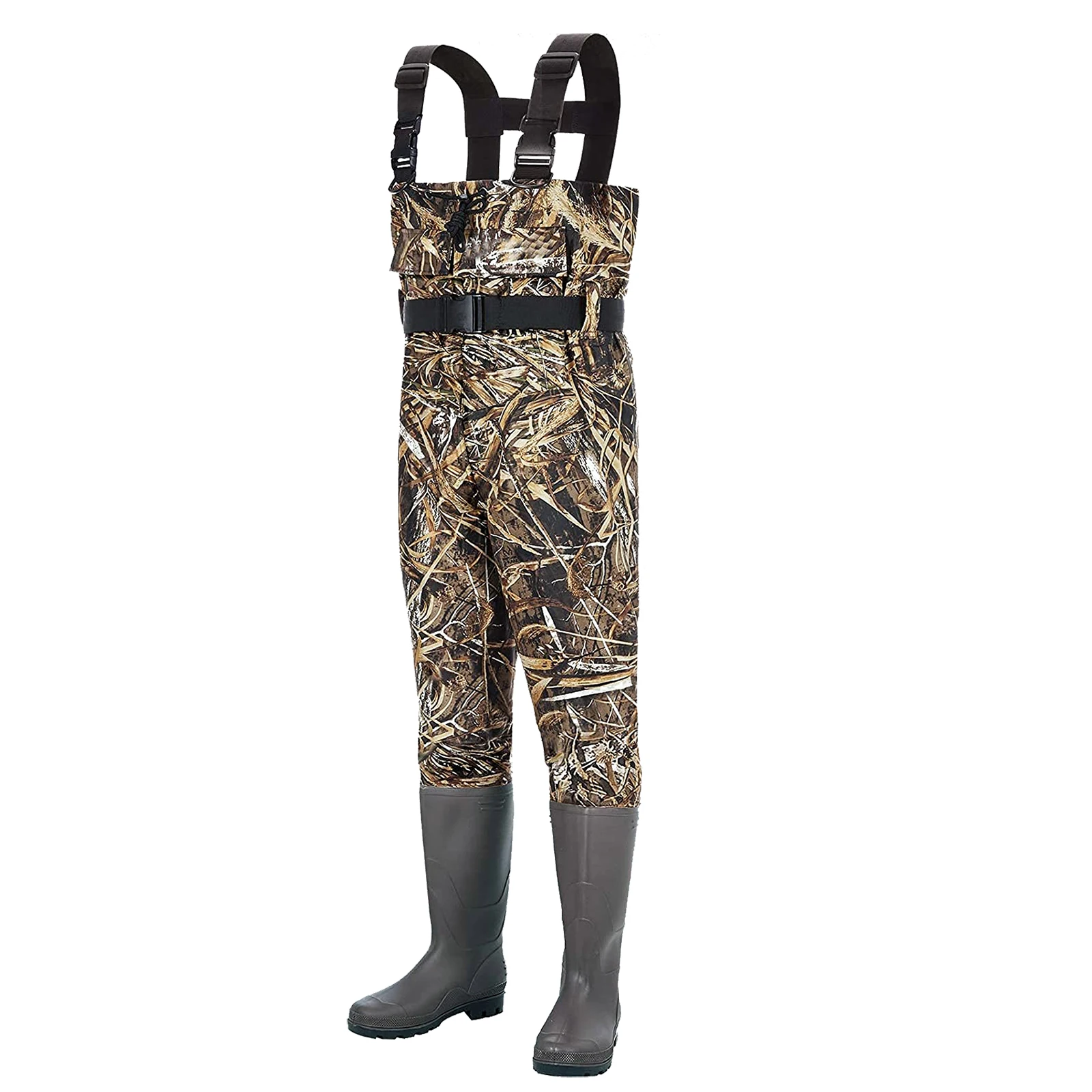 Chest Waders Upgraded With Mesh Lining,Camo Waterproof Waders For