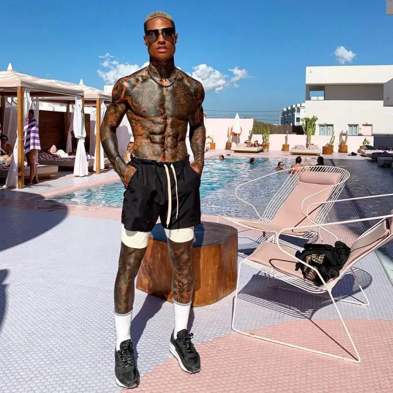 Summer High Quality Running Slimming Trend Loose Men Casual Shorts Compression Sports Shorts Active Wear Men Shorts672_voghion.com