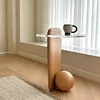 Natural wood color with warm light